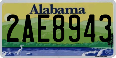 AL license plate 2AE8943
