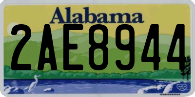 AL license plate 2AE8944
