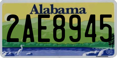 AL license plate 2AE8945
