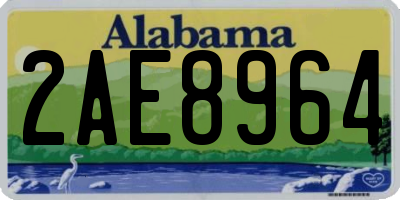 AL license plate 2AE8964