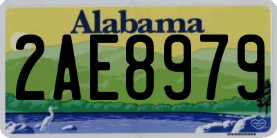 AL license plate 2AE8979