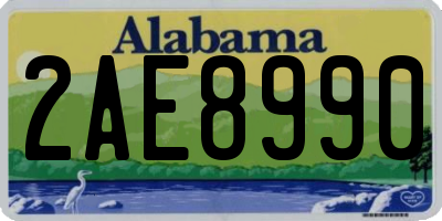AL license plate 2AE8990