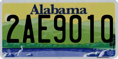 AL license plate 2AE9010