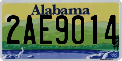 AL license plate 2AE9014