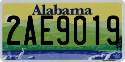 AL license plate 2AE9019