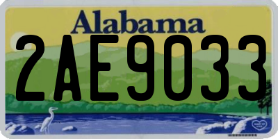 AL license plate 2AE9033