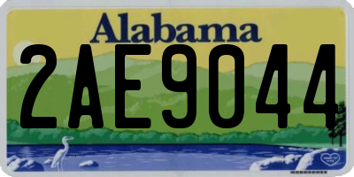 AL license plate 2AE9044