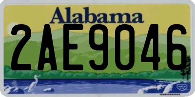 AL license plate 2AE9046