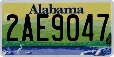AL license plate 2AE9047