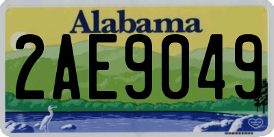 AL license plate 2AE9049