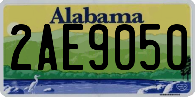 AL license plate 2AE9050