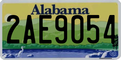 AL license plate 2AE9054