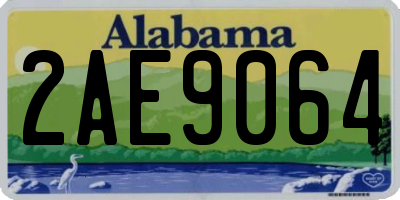 AL license plate 2AE9064