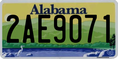 AL license plate 2AE9071