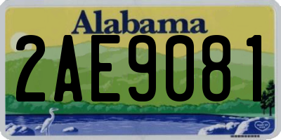 AL license plate 2AE9081