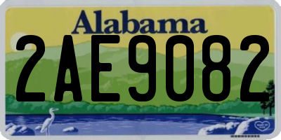 AL license plate 2AE9082