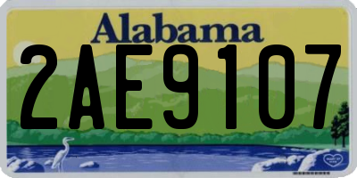 AL license plate 2AE9107
