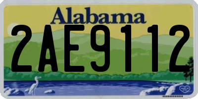 AL license plate 2AE9112