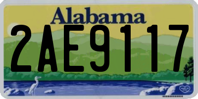 AL license plate 2AE9117