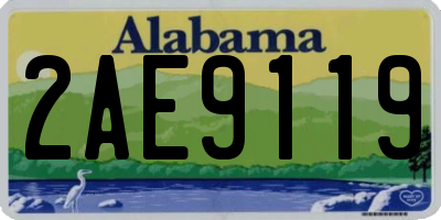 AL license plate 2AE9119
