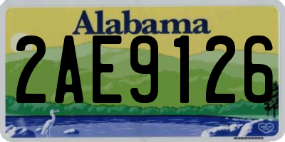 AL license plate 2AE9126