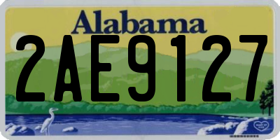 AL license plate 2AE9127