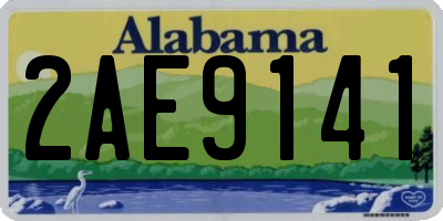 AL license plate 2AE9141