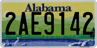 AL license plate 2AE9142