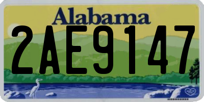 AL license plate 2AE9147