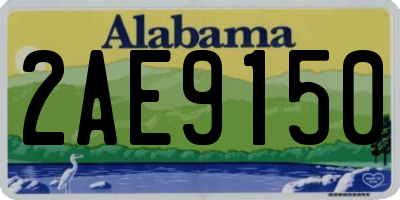 AL license plate 2AE9150