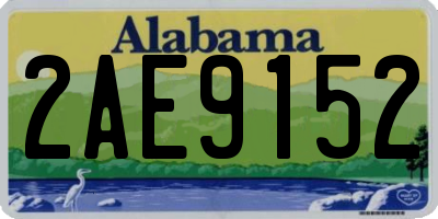 AL license plate 2AE9152