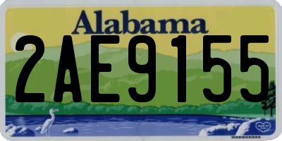 AL license plate 2AE9155