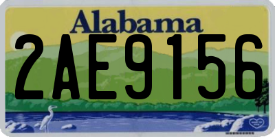 AL license plate 2AE9156