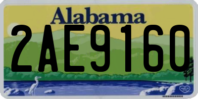 AL license plate 2AE9160