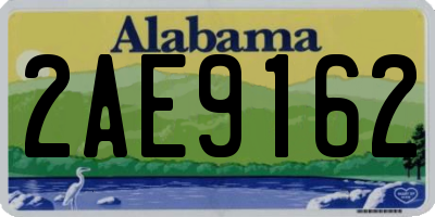 AL license plate 2AE9162