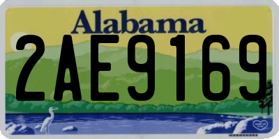 AL license plate 2AE9169