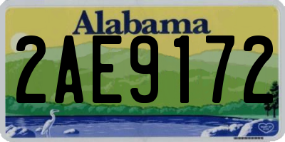 AL license plate 2AE9172