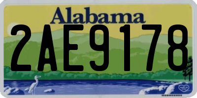AL license plate 2AE9178