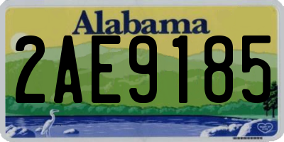 AL license plate 2AE9185