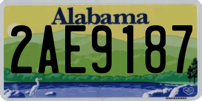 AL license plate 2AE9187