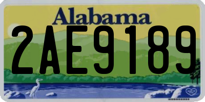AL license plate 2AE9189