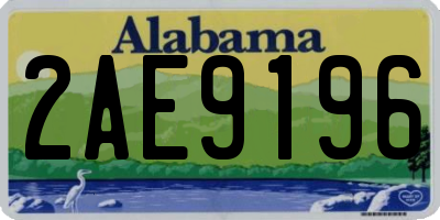 AL license plate 2AE9196