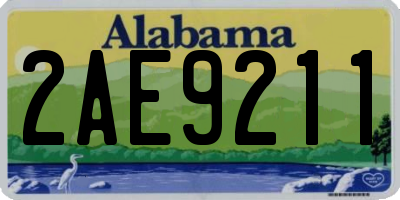 AL license plate 2AE9211