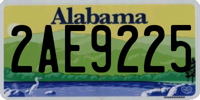 AL license plate 2AE9225