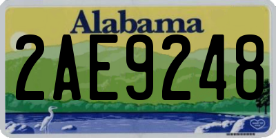 AL license plate 2AE9248