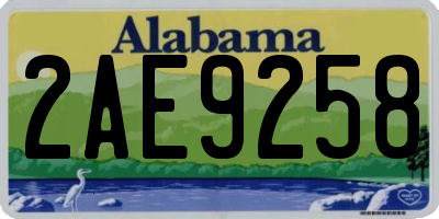 AL license plate 2AE9258