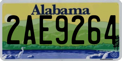 AL license plate 2AE9264