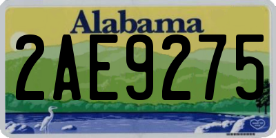 AL license plate 2AE9275