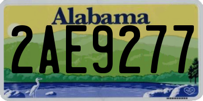 AL license plate 2AE9277