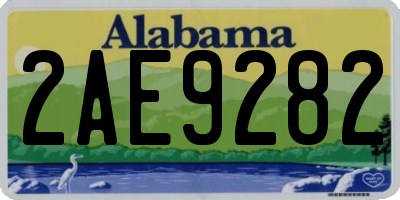 AL license plate 2AE9282
